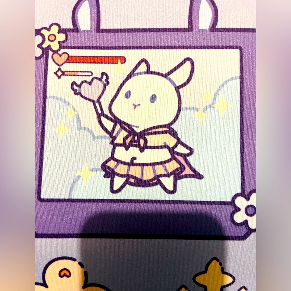 Purple cute mouse pad.
